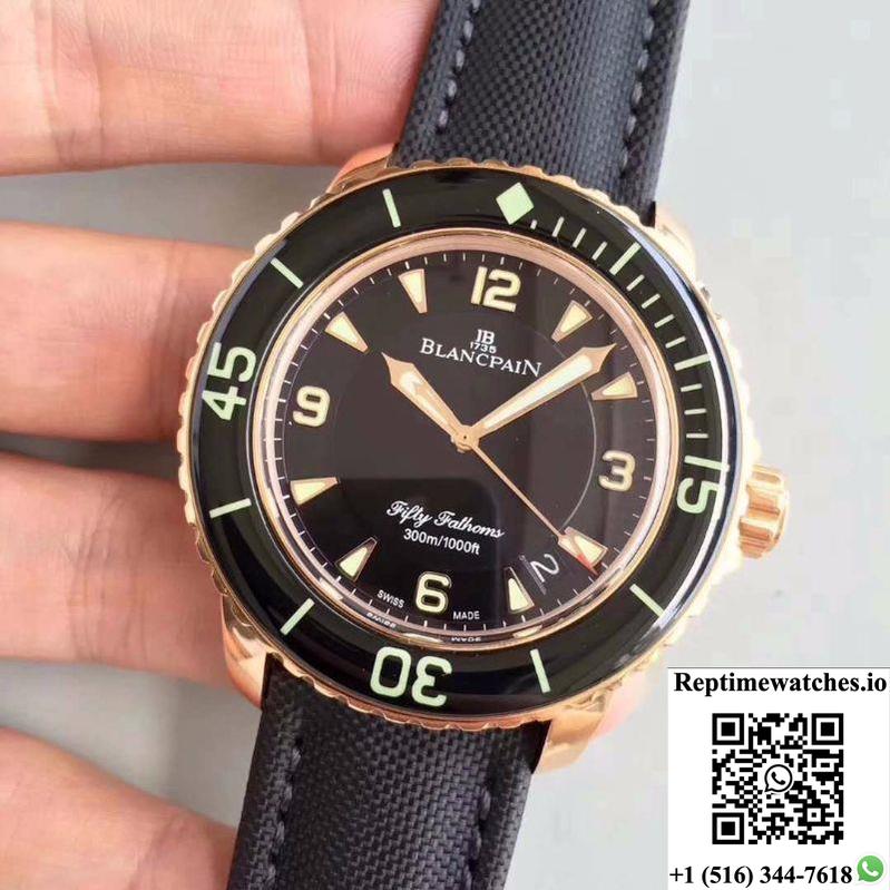 Blancpain Fifty Fathoms 5015-3630-52 Zf Factory Black Dial-Rep Time Watches