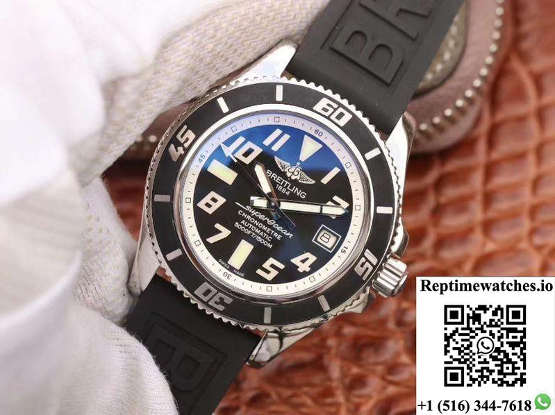 Breitling Superocean 42 Abyss White A1736402/Ba29 Zf Factory Black Dial-Rep Time Watches