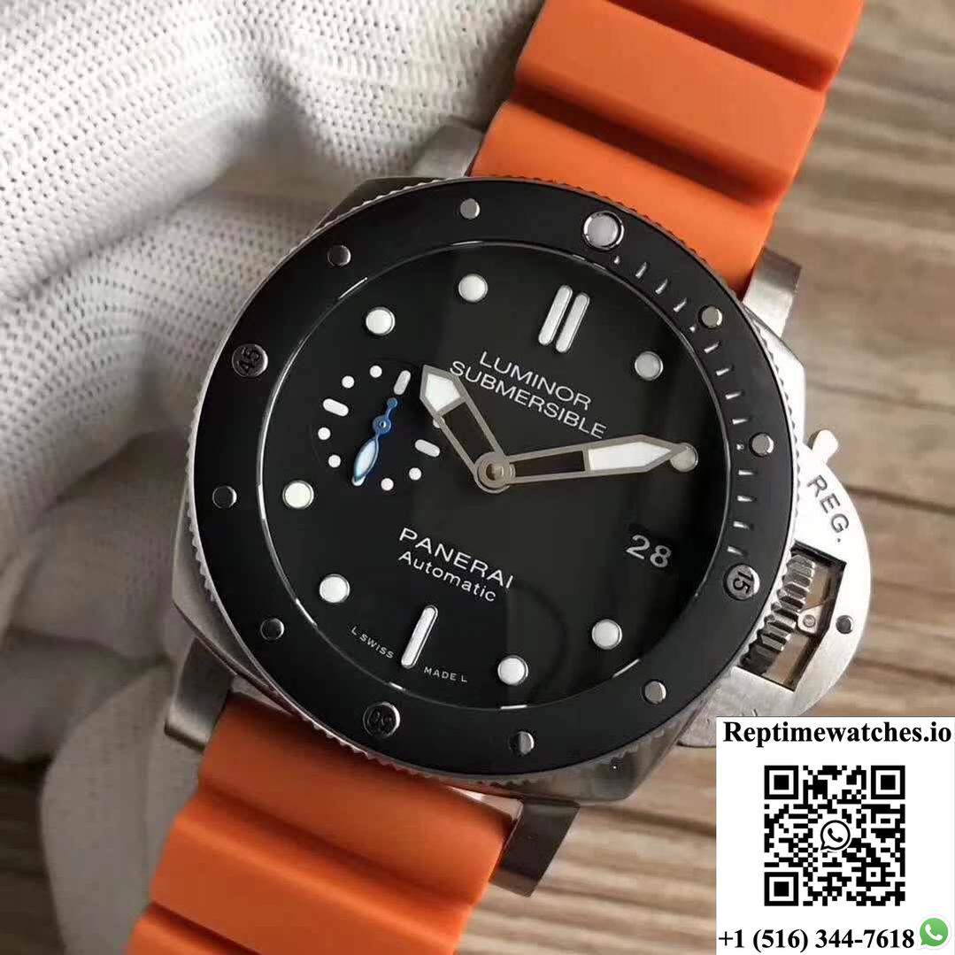 Panerai Luminor Submersible Pam1389 Vs Factory Black Dial-Rep Time Watches