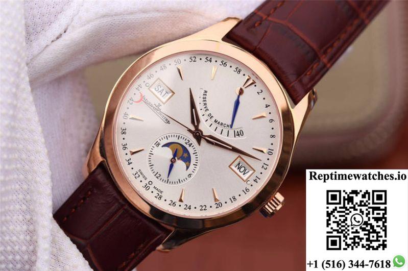 Jaeger-Lecoultre Master Calendar Q151242A Rose Gold Silver Dial-Rep Time Watches