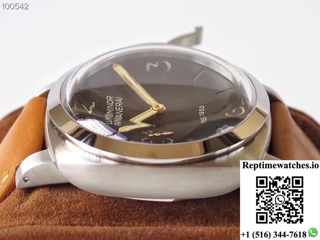 Panerai Luminor 1950 Pam127 Zf Factory Superlumed Black Dial-Rep Time Watches