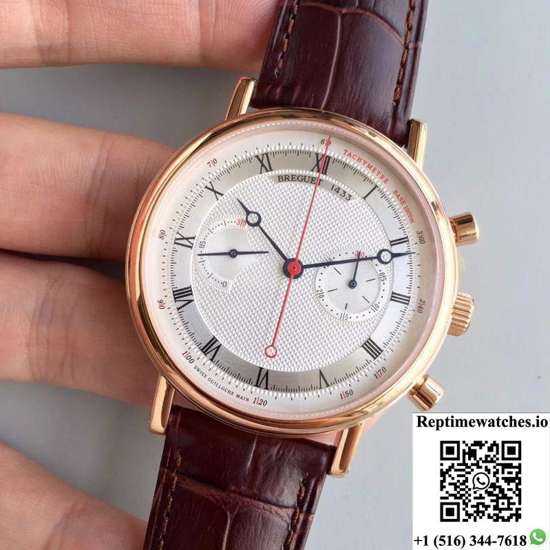 Breguet Classique 5287Br/12/9Zu White Dial-Rep Time Watches