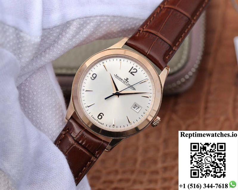 Jaeger Lecoultre Master Control Date Q1542520 Zf Factory 18K Rose Gold White Dial-Rep Time Watches
