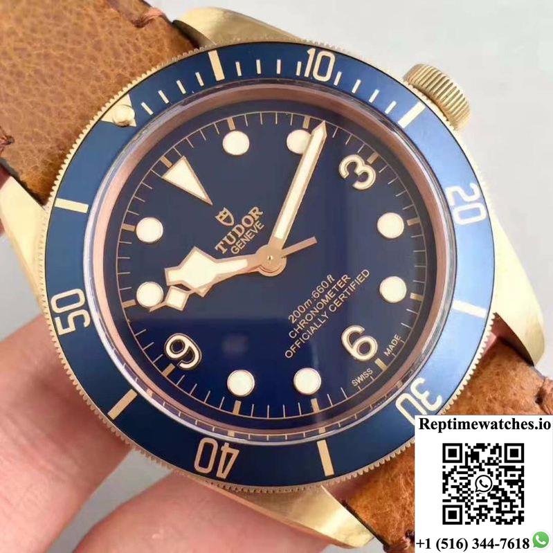 Tudor Heritage Black Bay Bronze M79250Bm Zf Factory V4 Blue Dial-Rep Time Watches