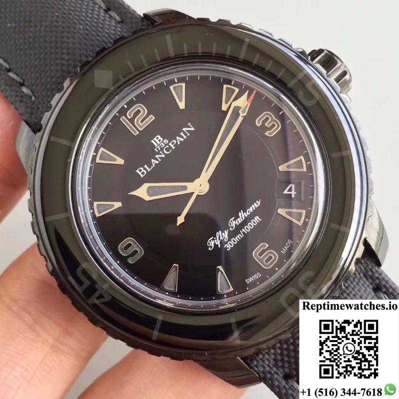 Blancpain Fifty Fathoms Dark Knight 5015-11C30-52A Zf Factory Black Dial-Rep Time Watches