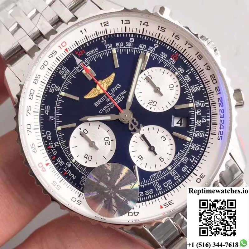 Breitling Navitimer 01 Ab012012/Bb01/447A Jf Factory Blue Dial-Rep Time Watches