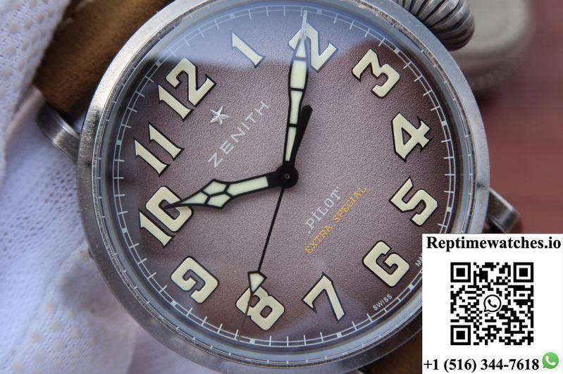 Zenith Pilot 11.1940.679/91.C807 Xf Factory Anthracite Dial-Rep Time Watches