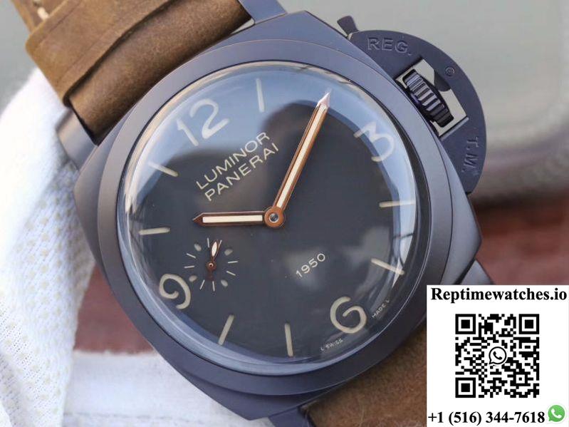 Panerai Luminor 1950 3 Days Pam 375 Zf Factory Black Dial-Rep Time Watches