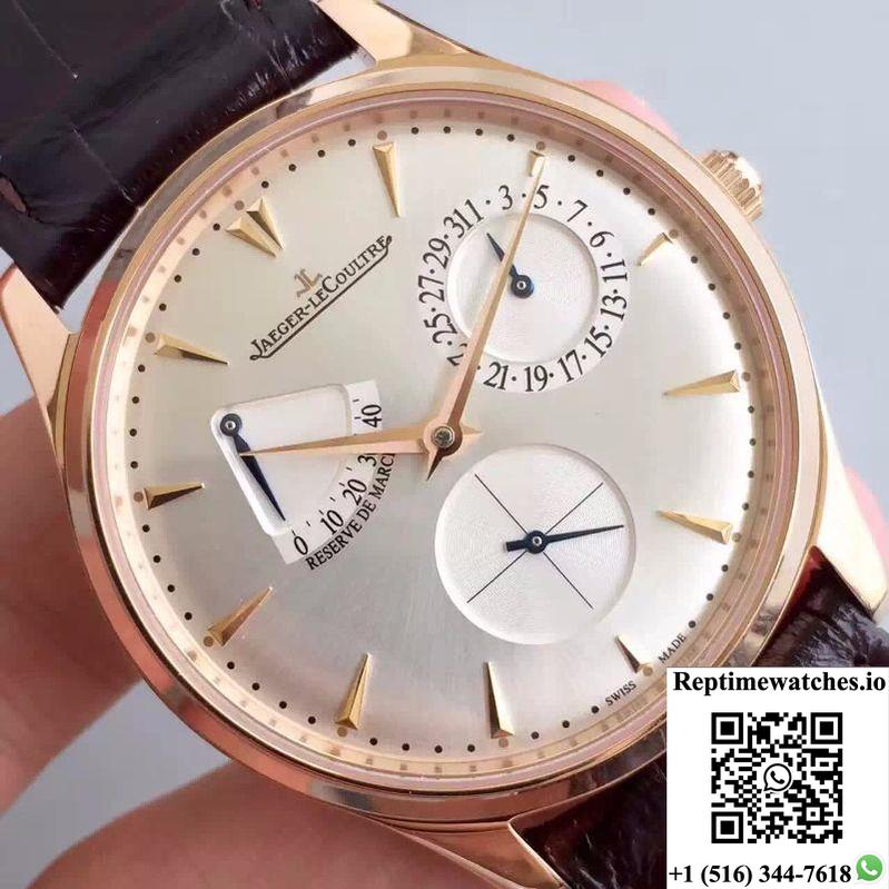 Jaeger-Lecoultre Master Ultra Thin Reserve De Marche 1372520 Zf Factory Silver Dial-Rep Time Watches