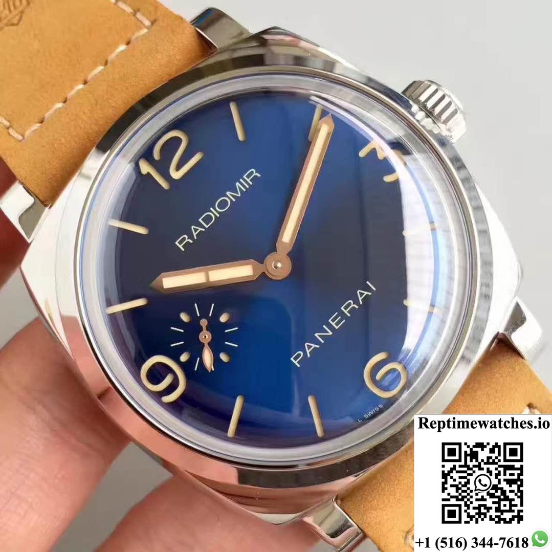 Panerai Radiomir 1940 Pam690 Zf Factory Blue Dial-Rep Time Watches