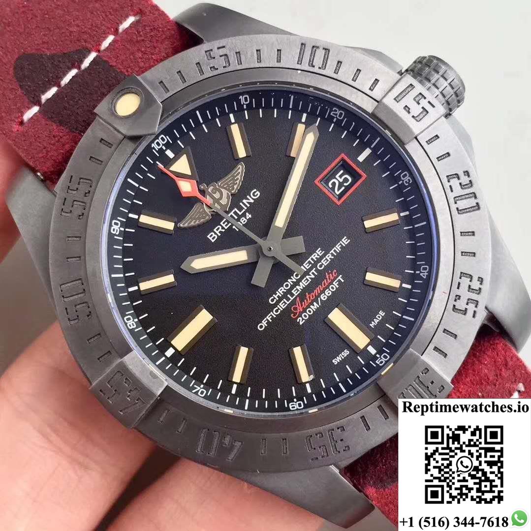 Breitling Avenger Blackbird V1731110/Bd74/109W/M20Basa.1 Gf Factory Black Dial-Rep Time Watches