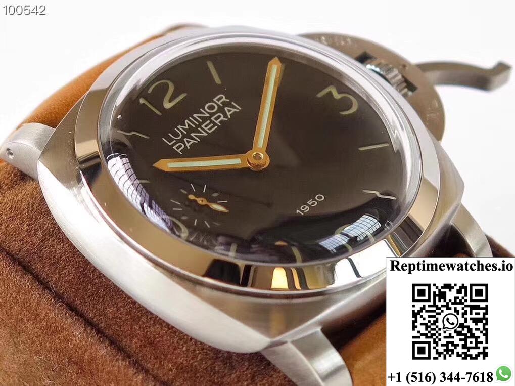 Panerai Luminor 1950 Pam127 Zf Factory Superlumed Black Dial-Rep Time Watches