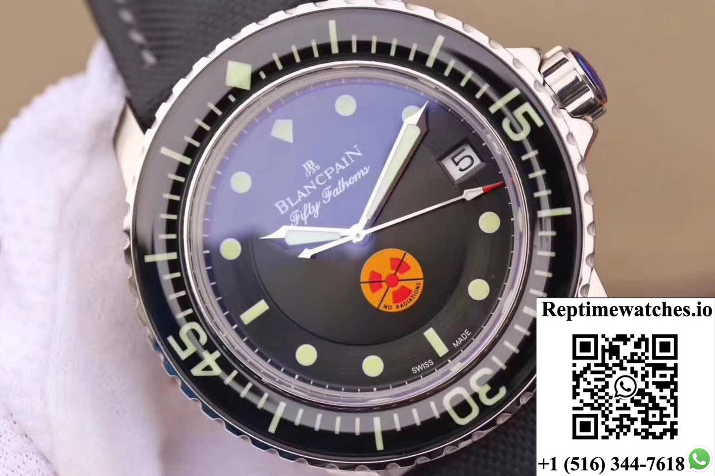 Blancpain Fifty Fathoms Tribute Limited Edition 5015B-1130-52 Zf Factory Black Dial-Rep Time Watches