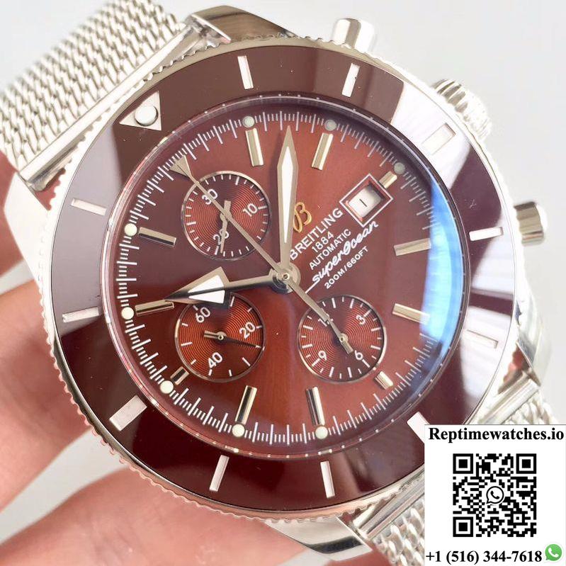 Breitling Superocean Heritage Ii Chronograph 46 A1331233/Q616/152A Gf Factory Chocolate Dial-Rep Time Watches