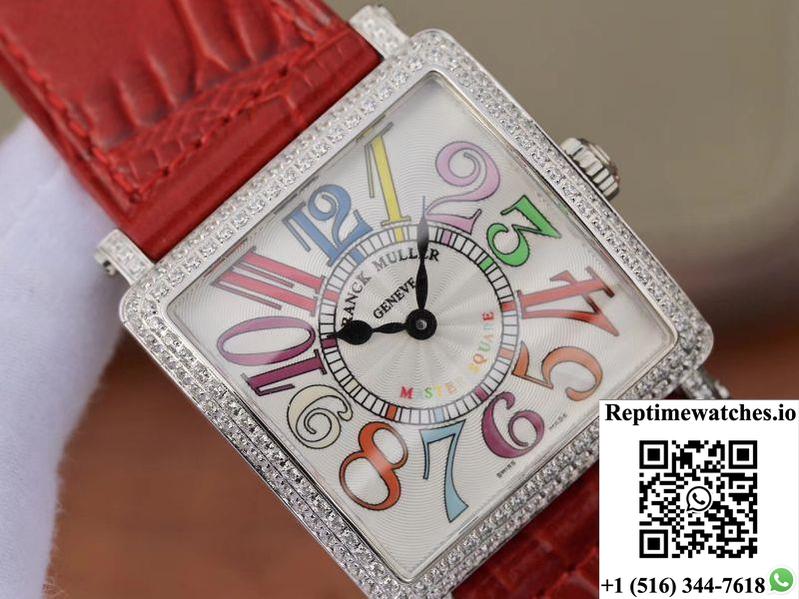 Franck Muller Master Square Ladies 6002 M Qz R Gf Factory White Dial-Rep Time Watches