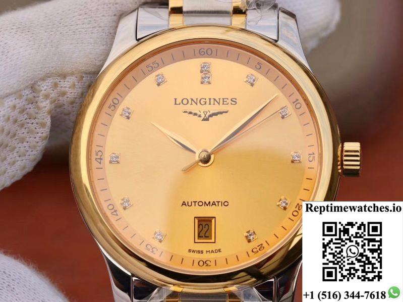 Longines Master Collections L2.628.5.37.7 Ky Factory Gold Dial-Rep Time Watches