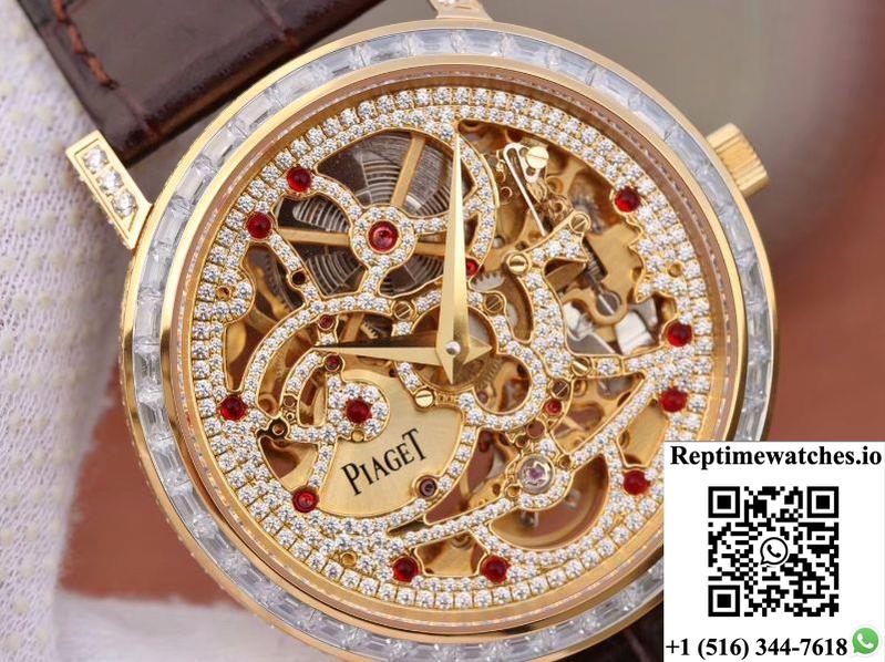 Piaget Altiplano G0A39125 Rosegold Skeleton Dial-Rep Time Watches