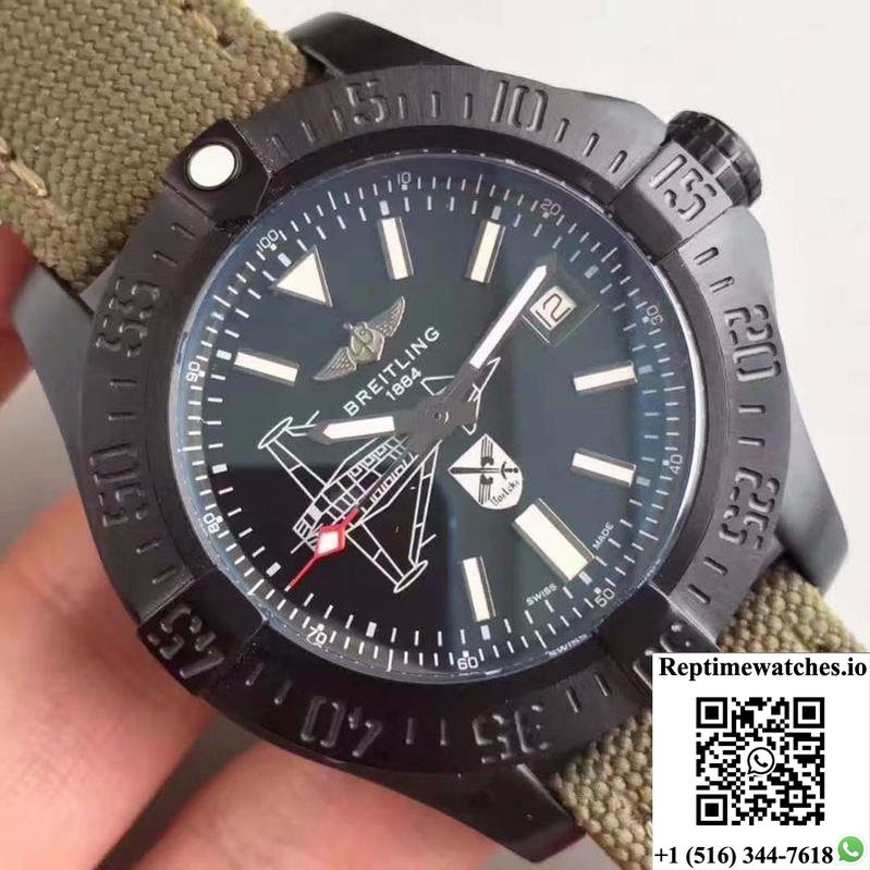 Breitling Avenger Ii Seawolf Boelcke M173316Y/Be72 Gf Factory Black Dial-Rep Time Watches
