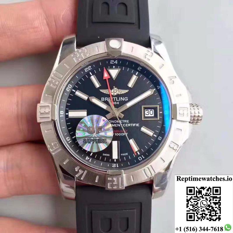 Breitling Avenger Ii Gmt A3239011/Bc35/152S Gf Factory Black Dial-Rep Time Watches