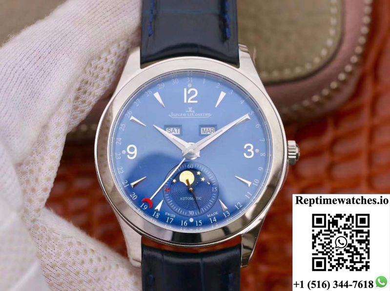 Jaeger-Lecoultre Master Calendar 1558420 Blue Dial Om Factory-Rep Time Watches