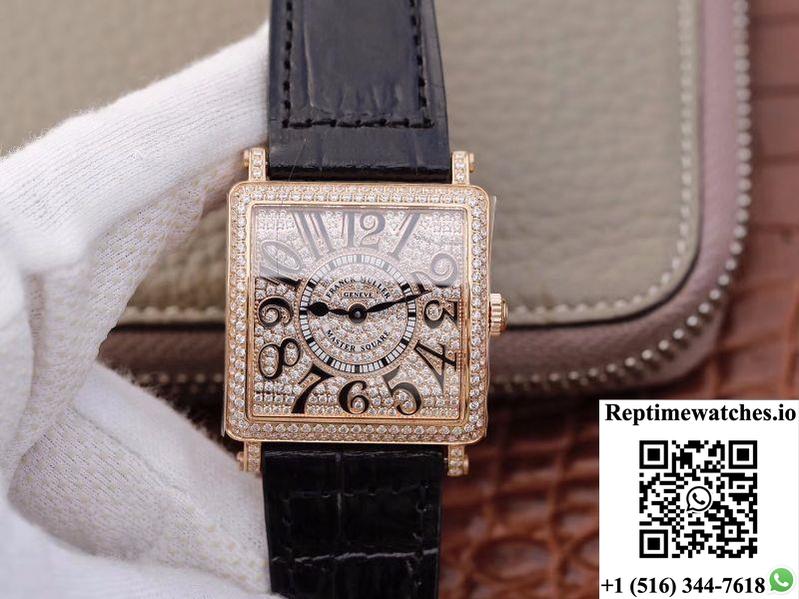 Franck Muller Master Square Ladies 6002 M Qz D Gf Factory Diamond Dial-Rep Time Watches