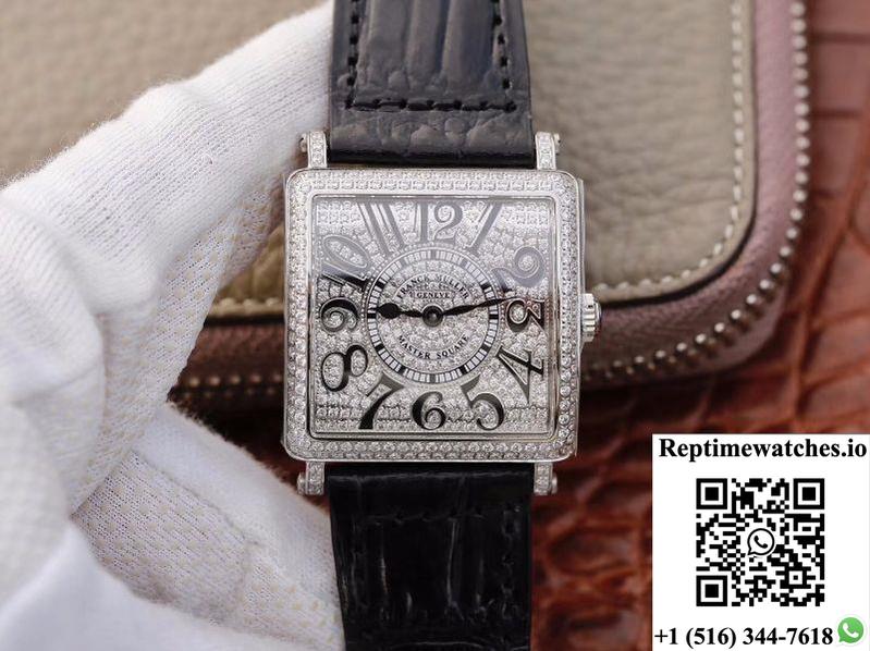 Franck Muller Master Square Ladies 6002 M Qz D Diamond Dial Gf Factory-Rep Time Watches