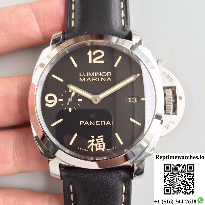 Panerai Luminor Marina 1950 3 Days Pam498 Fu Vs Factory V2 Black Dial-Rep Time Watches