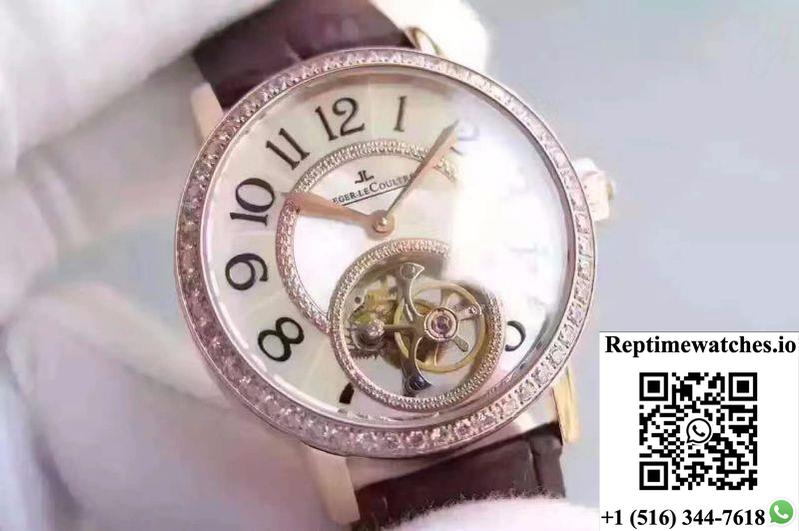 Jaeger-Lecoultre Rendez-Vous Tourbillon 3412405 White Mother Of Pearl Dial-Rep Time Watches