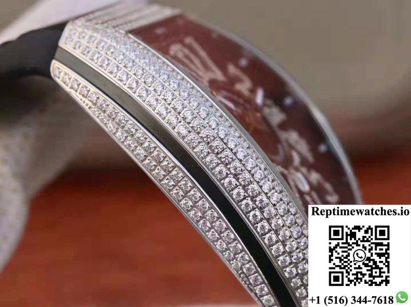 Franck Muller Vanguard V45.Sc.Dt.D.Nbr.Cd.5N.Nr Black Dial-Rep Time Watches