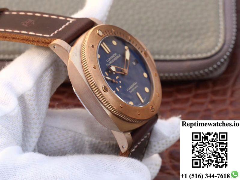 Panerai Luminor Submersible 1950 3 Days Automatic Bronzo Pam671 Vs Factory V2 Blue Dial-Rep Time Watches