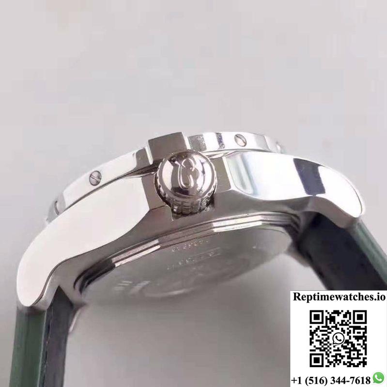 Breitling Avenger Ii Seawolf A1733110/Bc30/435X/A20Basa.1 Green Leather Strap Gf Factory Black Dial-Rep Time Watches