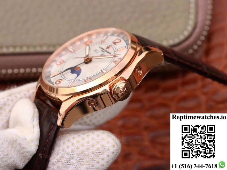 Vacheron Constantin&Nbsp;Fiftysix Day-Date 4000E/000R/B438 18K Rose Gold White Dial-Rep Time Watches