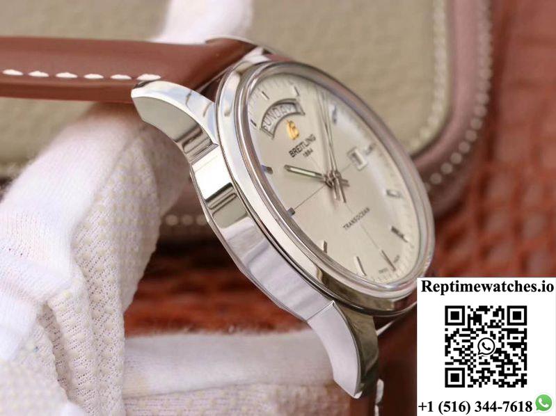 Breitling Transocean Day Date A4531012/G751/437X/A20Ba.1 V7 Silver Dial-Rep Time Watches