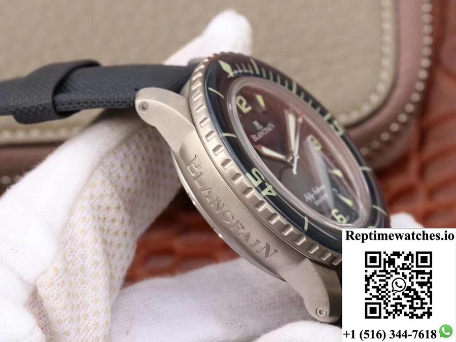 Blancpain Fifty Fathoms 5015-12B40-O52 Zf Factory Blue Dial-Rep Time Watches