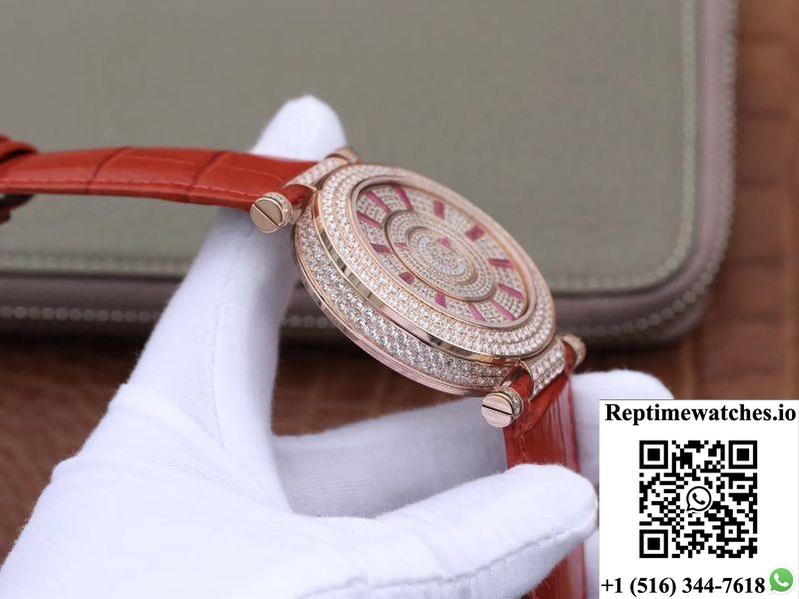 Franck Muller Double Mystery Dm42D2Rcd Gs Factory Rose Gold Diamond Dial-Rep Time Watches