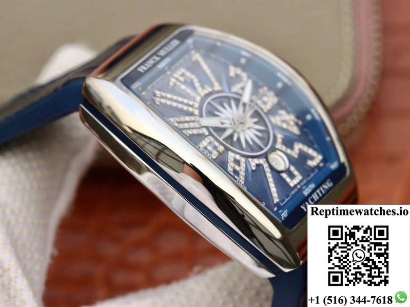 Franck Muller Vanguard V45 45Mm Blue Dial-Rep Time Watches