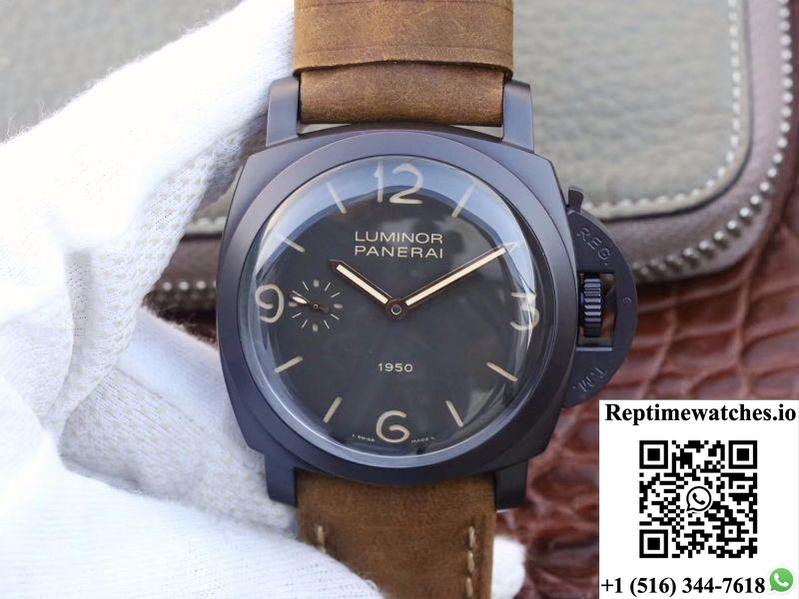 Panerai Luminor 1950 3 Days Pam 375 Zf Factory Black Dial-Rep Time Watches