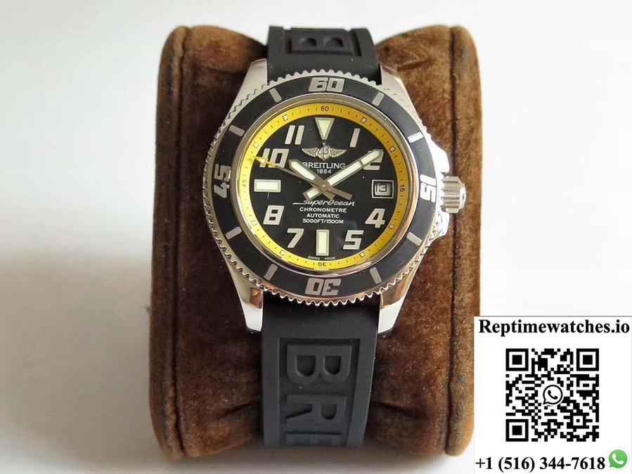 Breitling Superocean 42 Abyss Yellow A1736402/Ba32 Zf Factory Black &Amp; Yellow Dial-Rep Time Watches