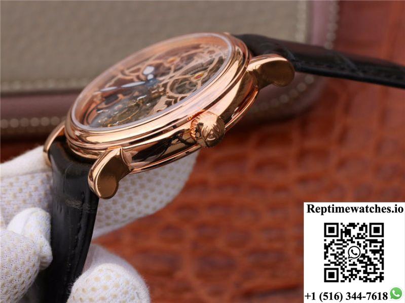 Franck Muller Giga Tourbillon 18K Rose Gold Skeleton Dial-Rep Time Watches