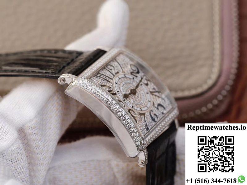 Franck Muller Master Square Ladies 6002 M Qz D Diamond Dial Gf Factory-Rep Time Watches