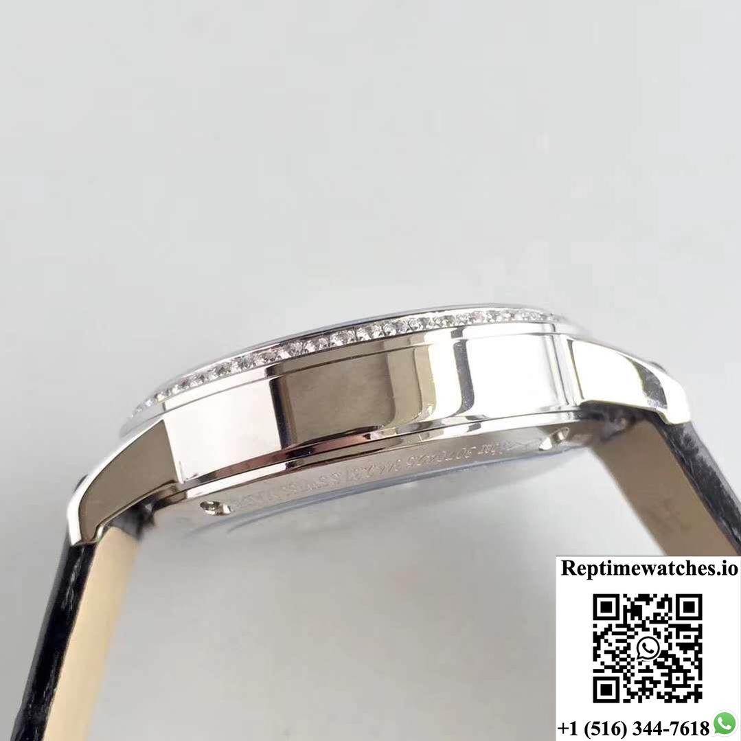 Jaeger-Lecoultre Rendez-Vous 3612420 Black Leather Strap White Dial-Rep Time Watches