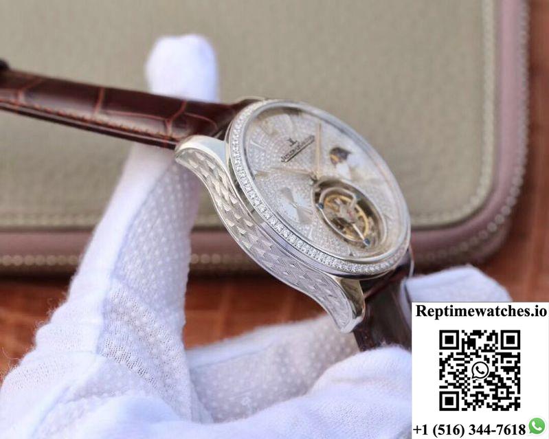 Jaeger-Lecoultre Master Complication Functions Tourbillon White Gold Diamonds Dial-Rep Time Watches
