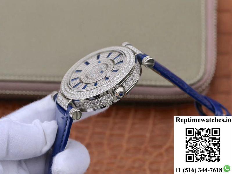 Franck Muller Double Mystery Dm42D2Rcd Gs Factory White Gold Diamond Dial-Rep Time Watches
