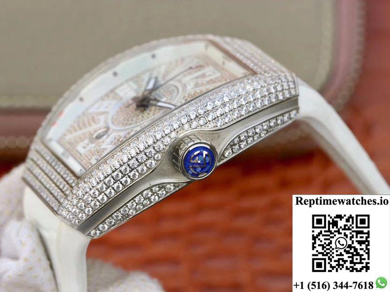 Franck Muller Vanguard V45.Sc.Dt.D.Nbr.Cd.5N.Nr Diamond Dial-Rep Time Watches
