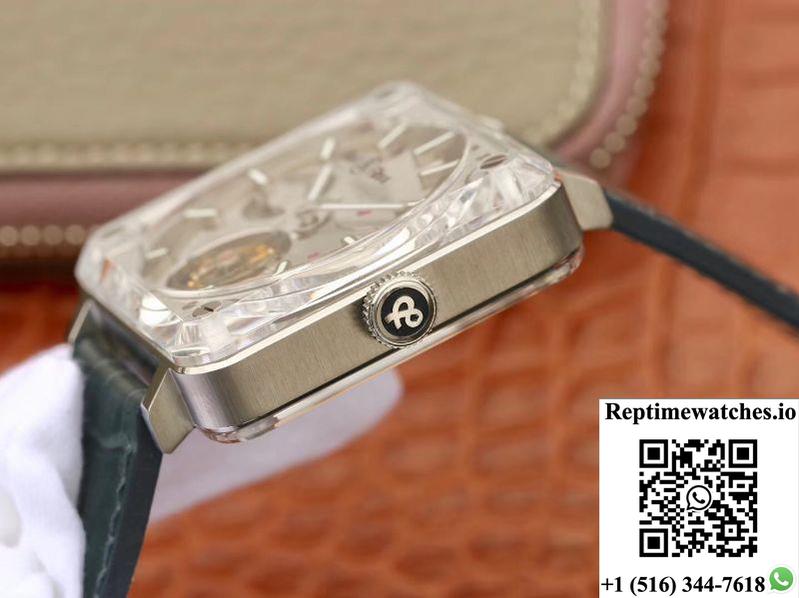 Bell Ross Br-X2 Tourbillon Stainless Steel Brushed Dial-Rep Time Watches