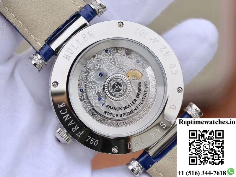 Franck Muller Double Mystery Dm42D2Rcd Gs Factory White Gold Diamond Dial-Rep Time Watches