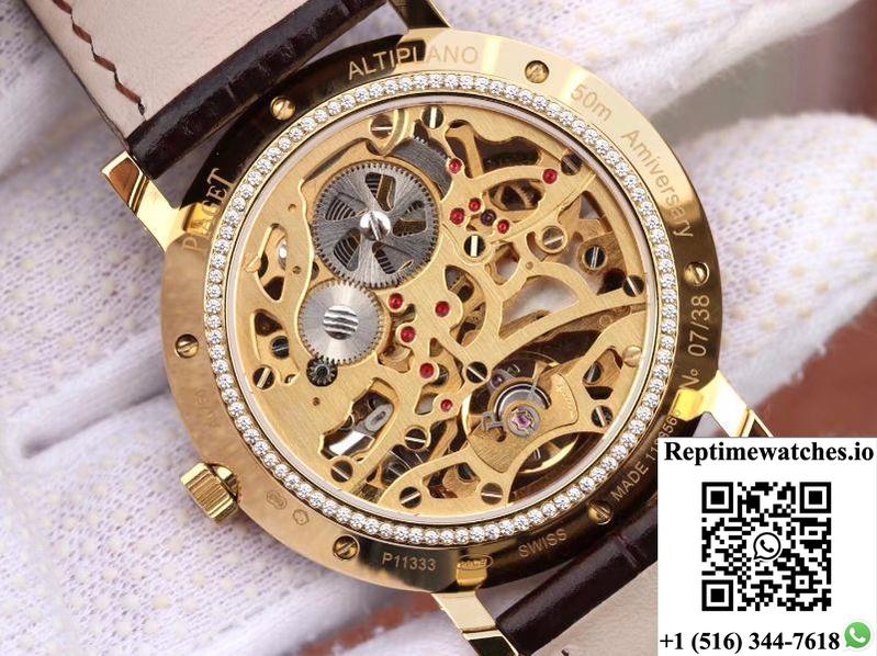 Piaget Altiplano G0A39125 Rosegold Skeleton Dial-Rep Time Watches