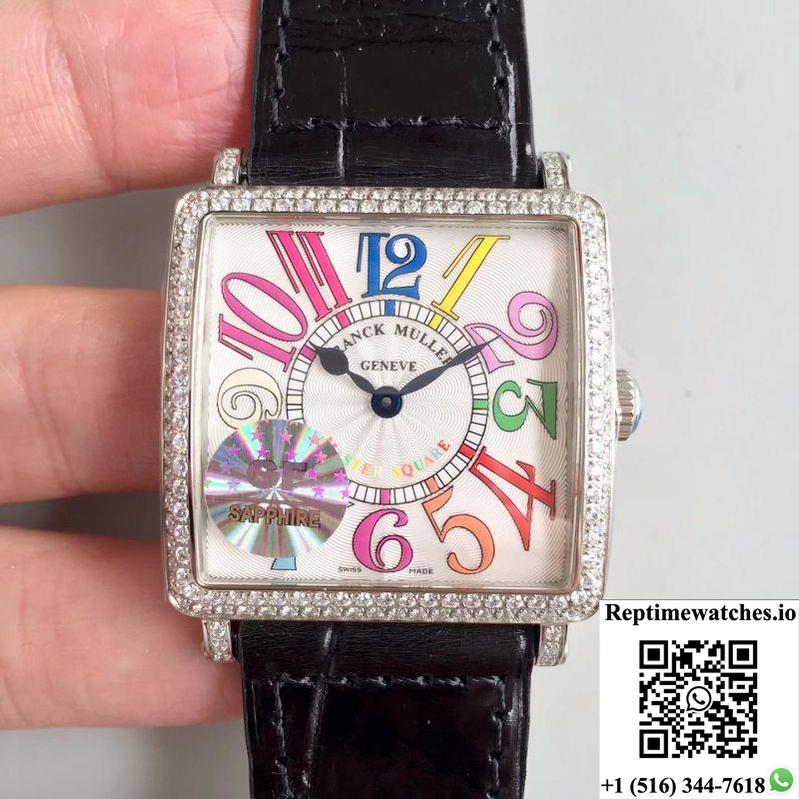 Franck Muller Master Square Ladies 6002 M Qz D White Dial Gf Factory-Rep Time Watches