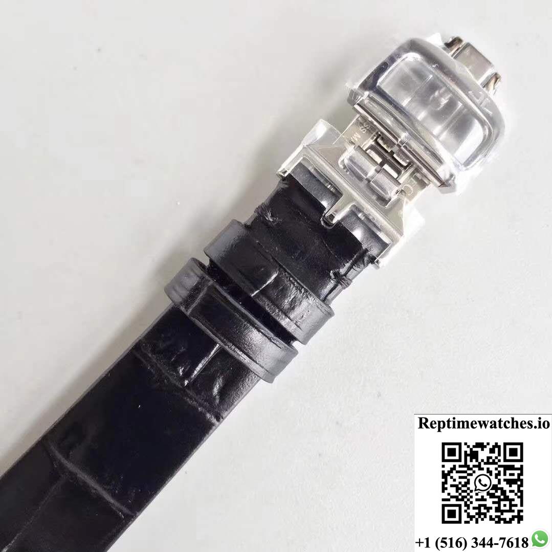 Jaeger-Lecoultre Rendez-Vous 3612420 Black Leather Strap White Dial-Rep Time Watches