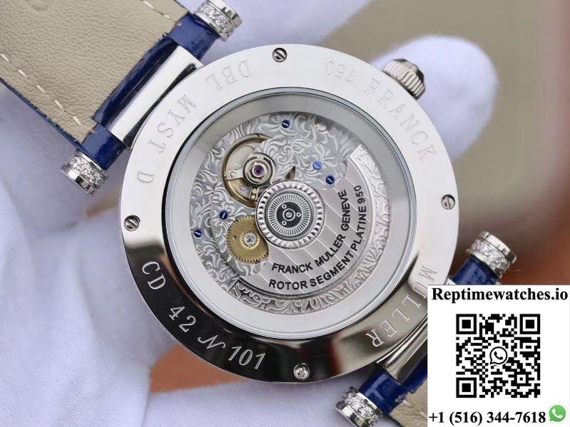 Franck Muller Double Mystery Dm42D2Rcd Gs Factory White Gold Diamond Dial-Rep Time Watches